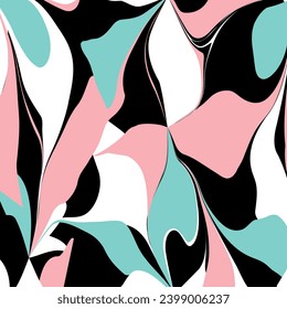 Abstract decorative floral pattern. Vector Illustration.