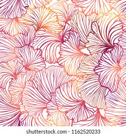 Abstract decorative floral pattern in watercolor style