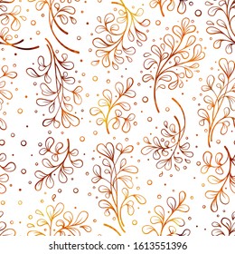 Abstract decorative floral pattern in watercolor style