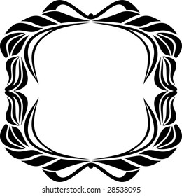 Abstract decorative frame