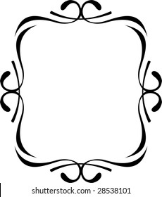 Abstract decorative frame