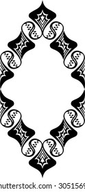 Abstract decorative frame