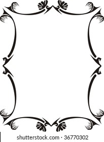 Abstract decorative frame