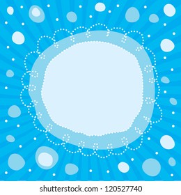Abstract decorative frame with blank for text. Vector art./ Happy New Year!