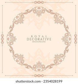 Abstract decorative frame elegant retro background vector