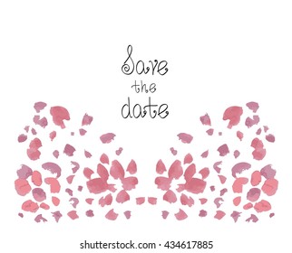 Abstract decorative frame isolated hand drawn. Design template. Save the date card. Vector stock illustration. Invitation card design. 