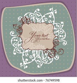 abstract decorative frame vector illustration