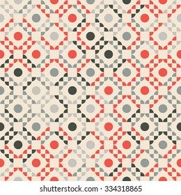Abstract decorative geometric background. Seamless pattern.