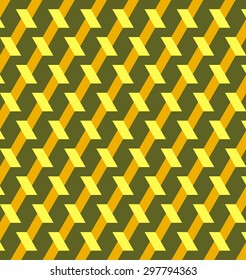 Abstract decorative geometric background of yellow, orange and green shades
