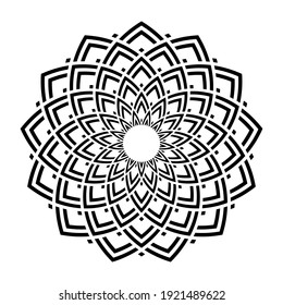 Resumen del patrón de círculo geométrico decorativo. Arte vectorial.