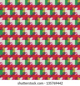 Resumen de fondo de vidrio geométrico decorativo. Patrón sin foco. Vector.