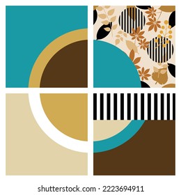 Abstract decorative geometric pattern. Vector Illustration.