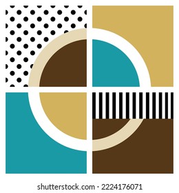 Abstract decorative geometric pattern. Vector Illustration.