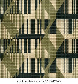 Abstract decorative geometric print background. Seamless pattern. Vector.