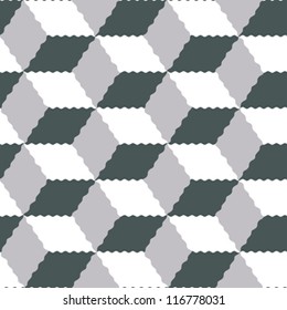 Abstract decorative geometric template. Seamless pattern. Vector.