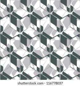Abstract decorative geometric template. Seamless pattern. Vector.