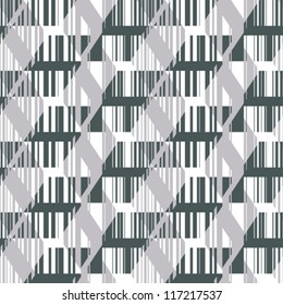 Abstract decorative geometric template. Seamless pattern. Vector.