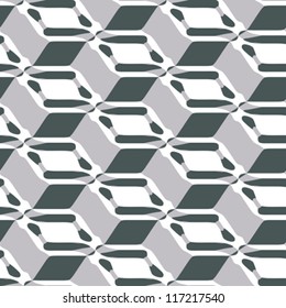 Plantilla geométrica decorativa abstracta. Patrón sin foco. Vector.