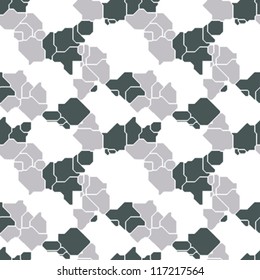 Abstract decorative geometric template. Seamless pattern. Vector.