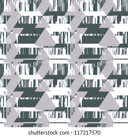 Abstract decorative geometric template. Seamless pattern. Vector.