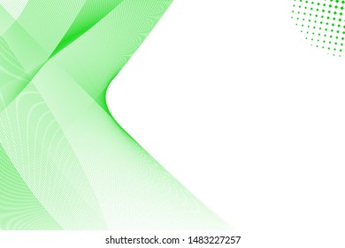 Abstract decorative green line background. Abstract vector background for web banner, business presentation, branding package.