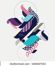 Abstract decorative grunge composition.  Graphic color background.