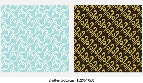 Abstract decorative hand drawn backgrounds. Colors: black, gold, blue. Background image in modern style. Seamless wallpaper, texture. Vector illustration.