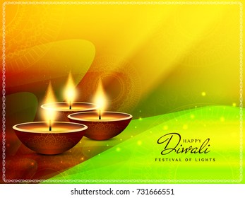 Abstract decorative Happy Diwali background