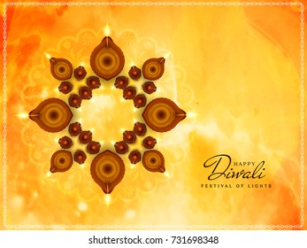 Abstract decorative Happy Diwali background