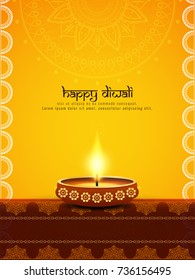 Abstract decorative Happy Diwali background