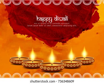 Abstract decorative Happy Diwali background