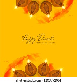 Abstract decorative Happy Diwali vector background