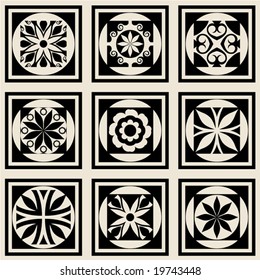 abstract decorative icons