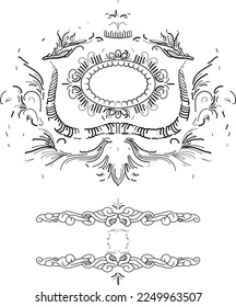 Ilustración decorativa abstracta en vector