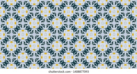 Abstract decorative islamic multicolor mosaic texture. Ornamental seamless pattern