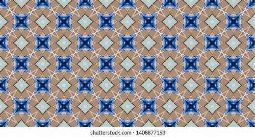 Abstract decorative islamic multicolor mosaic texture. Ornamental seamless pattern