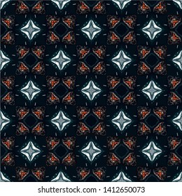 Abstract decorative islamic multicolor mosaic texture. Ornamental seamless pattern