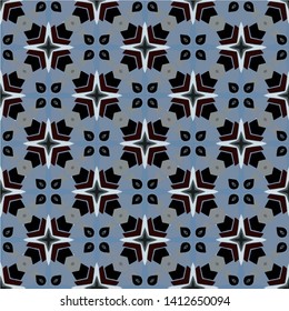 Abstract decorative islamic multicolor mosaic texture. Ornamental seamless pattern