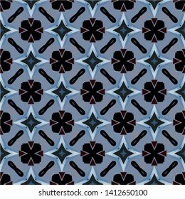 Abstract decorative islamic multicolor mosaic texture. Ornamental seamless pattern
