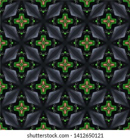 Abstract decorative islamic multicolor mosaic texture. Ornamental seamless pattern