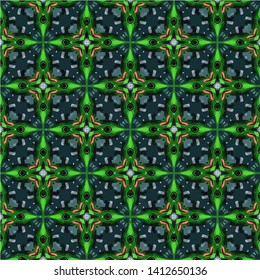 Abstract decorative islamic multicolor mosaic texture. Ornamental seamless pattern