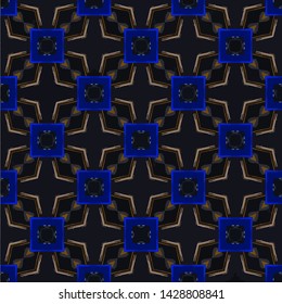 Abstract decorative islamic multicolor mosaic texture. Ornamental seamless pattern
