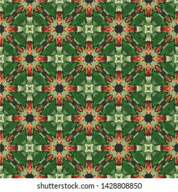 Abstract decorative islamic multicolor mosaic texture. Ornamental seamless pattern