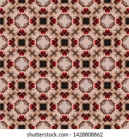 Abstract decorative islamic multicolor mosaic texture. Ornamental seamless pattern