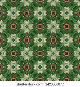 Abstract decorative islamic multicolor mosaic texture. Ornamental seamless pattern