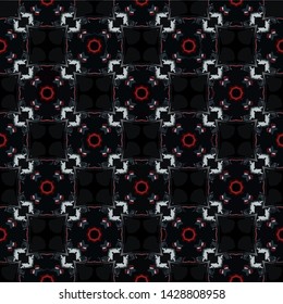 Abstract decorative islamic multicolor mosaic texture. Ornamental seamless pattern