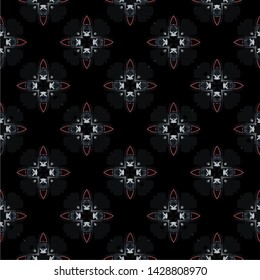 Abstract decorative islamic multicolor mosaic texture. Ornamental seamless pattern