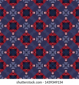 Abstract decorative islamic multicolor mosaic texture. Ornamental seamless pattern