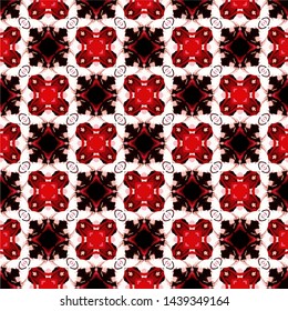 Abstract decorative islamic multicolor mosaic texture. Ornamental seamless pattern