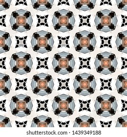 Abstract decorative islamic multicolor mosaic texture. Ornamental seamless pattern